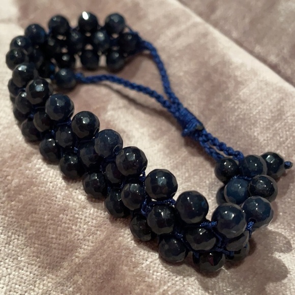 GENUINE Chalcedony Briolette Beaded Bracelet NWOTS - Picture 7 of 13